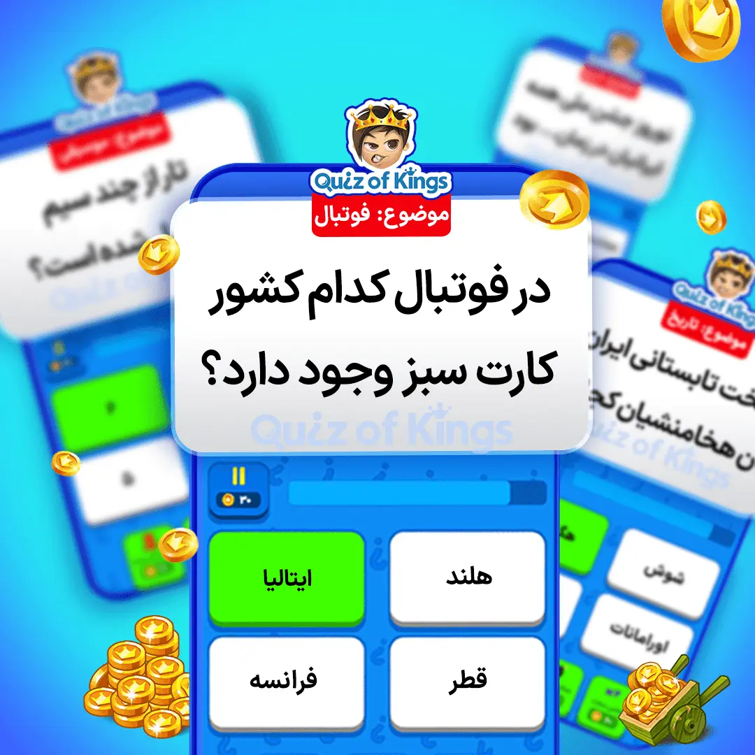 بنر معرفی کوییز آف کینگز و تیم سازنده